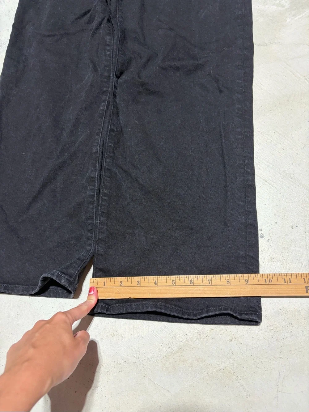 J. Crew re-96-blk ‘96 slim wide Black Jeans 28